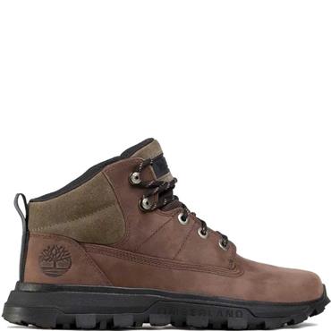 TIMBERLAND MENS WATERPROOF MID LACE BOOT - DARK BROWN